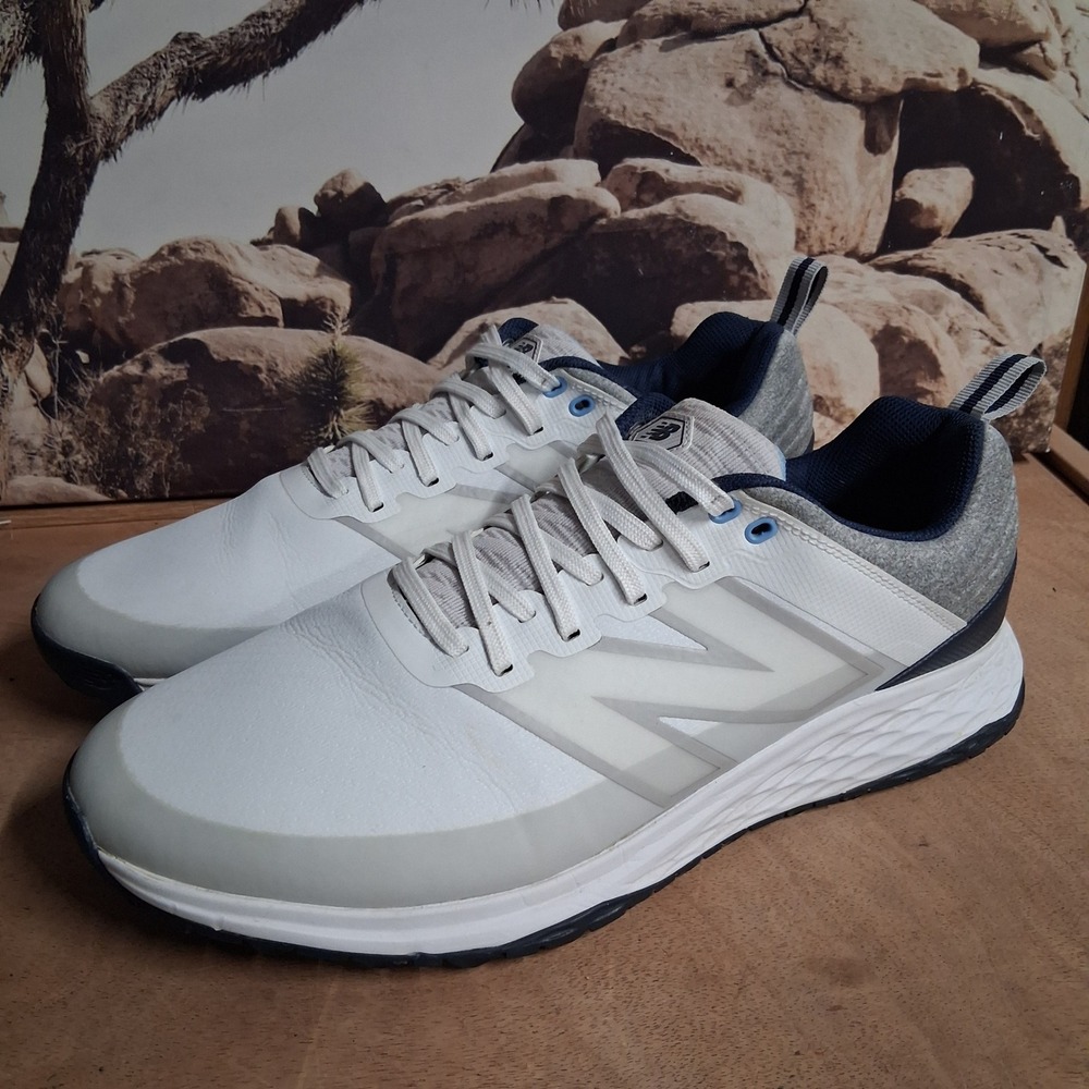 New Balance Fresh Foam LinksSL Golf Shoes Mens 13 2E Wide White Blue NBG4000WNB